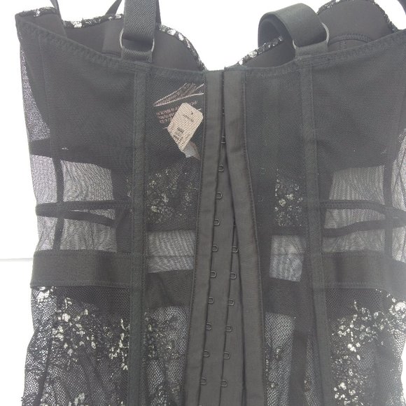 Victoria Secret Black Corset 32C - Picture 2 of 10